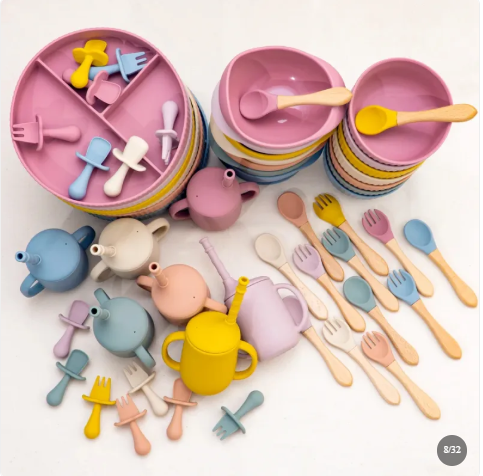 Ensemble repas bébé silicone doux — dès 6 mois | Silimura