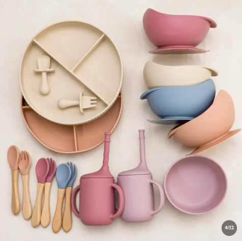 Ensemble repas bébé silicone certifié FDA LFGB — sans BPA | Silimura