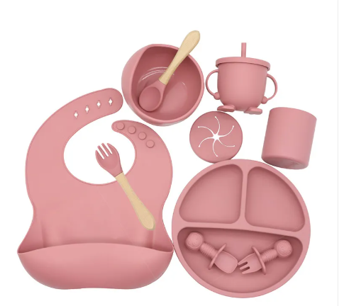 Ensemble repas bébé silicone certifié FDA — cuillère et tasse | Silimura