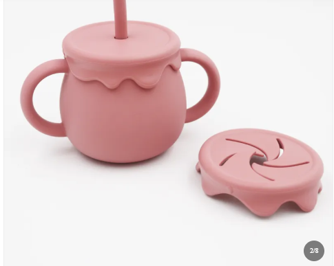 Tasse collation bébé silicone certifiée FDA sans BPA — Silimura